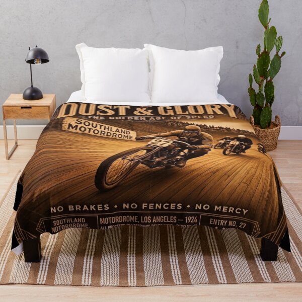 Item preview, Dust & Glory Board Track Racing 1924 Poster designed and sold by thirtyonestars.
