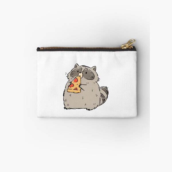 Item preview, Cute Chubby Raccoon Eating Pizza Slice | Wholesome Trash Panda Art designed and sold by kuwagatamushi.