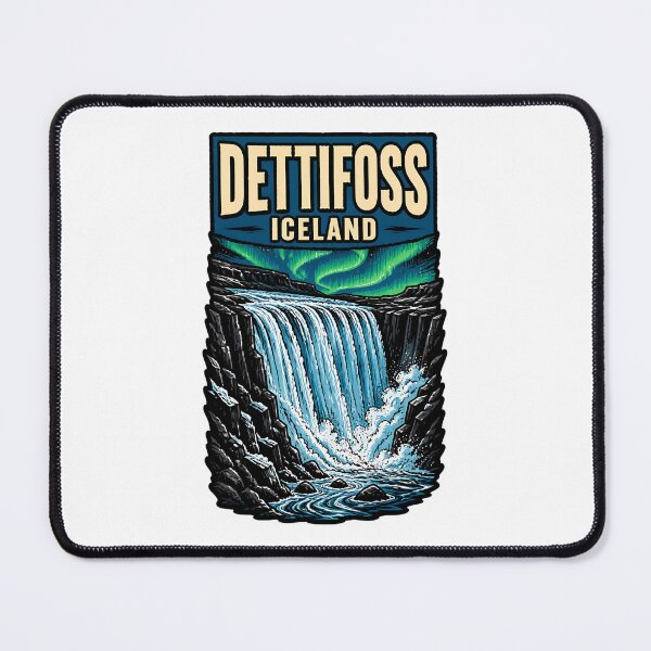 Item preview, Dettifoss Iceland Vintage Travel Tourism designed and sold by TravelersGems.