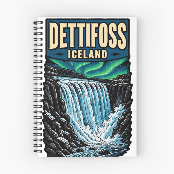 Item preview, Dettifoss Iceland Vintage Travel Tourism designed and sold by TravelersGems.
