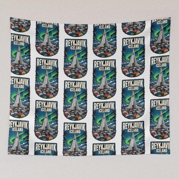 Item preview, Reykjavik Iceland Vintage Travel Tourism designed and sold by TravelersGems.