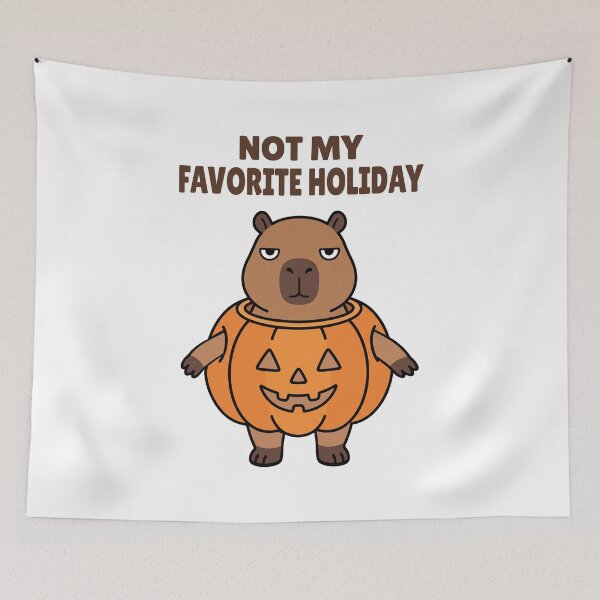Item preview, Not My Favorite Holiday, Funny Halloween Capybara designed and sold by Sir Capy B.