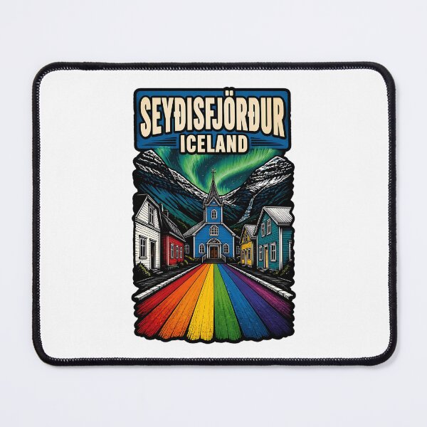 Item preview, Seydisfjordur Iceland Vintage Travel Tourism designed and sold by TravelersGems.