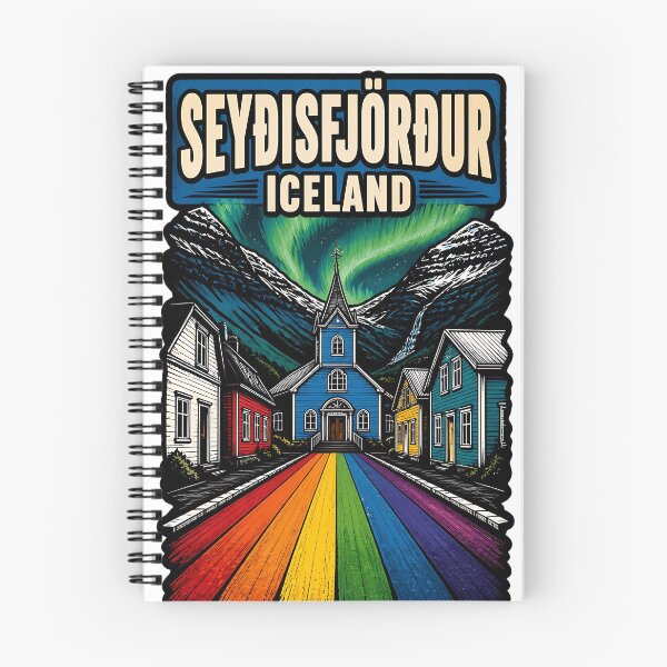 Item preview, Seydisfjordur Iceland Vintage Travel Tourism designed and sold by TravelersGems.
