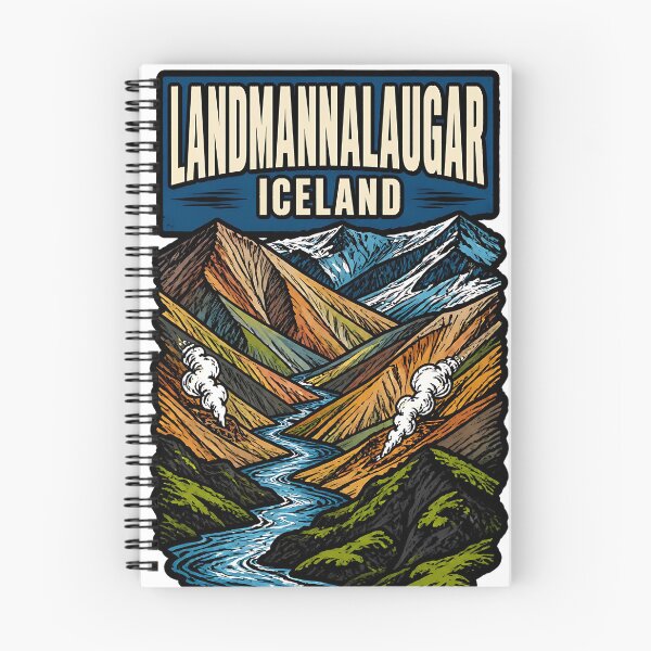 Item preview, Landmannalaugar Iceland Vintage Travel Tourism designed and sold by TravelersGems.