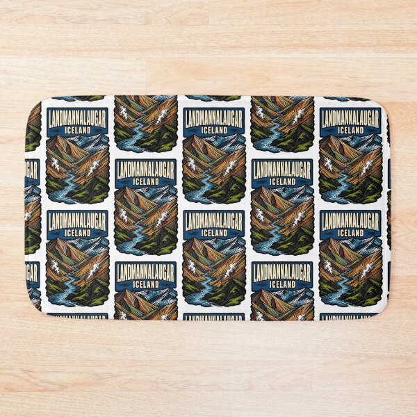 Item preview, Landmannalaugar Iceland Vintage Travel Tourism designed and sold by TravelersGems.