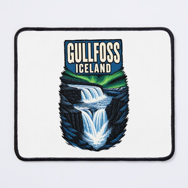 Item preview, Gullfoss Iceland Vintage Travel Tourism designed and sold by TravelersGems.