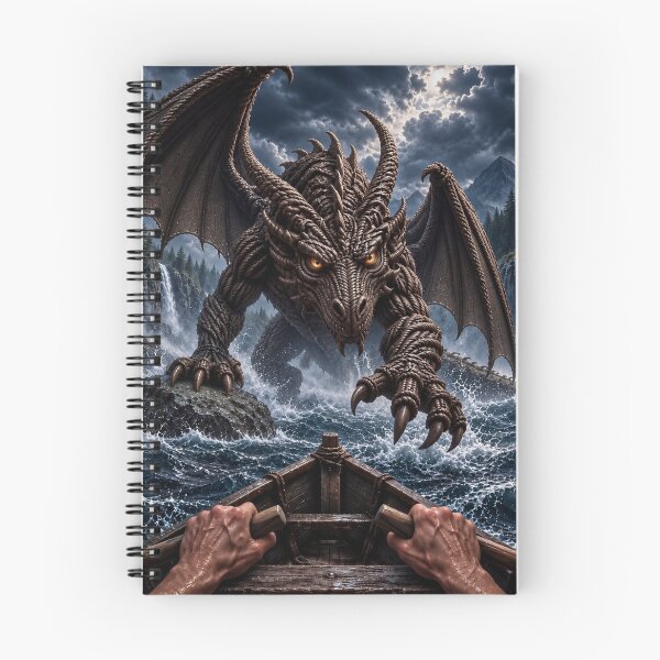 Item preview, Rope Dragon Chasing a Boat Through a Storm designed and sold by JUTElCONIC.
