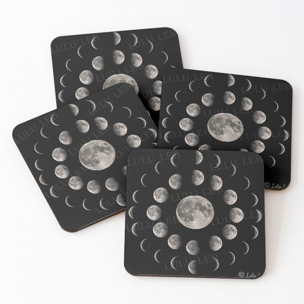 Item preview, Lunar Phases poster designed and sold by LuluLeb.