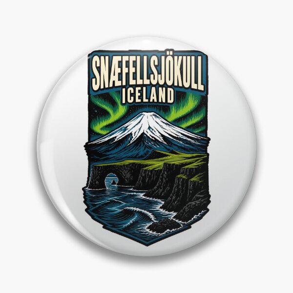 Item preview, Snaefellsjokull Iceland Vintage Travel Tourism designed and sold by TravelersGems.