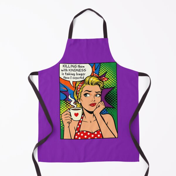 Item preview, Killing Them with Kindness is Taking Longer than Expected Funny Comic Book Pop Art  designed and sold by Itaya Art.