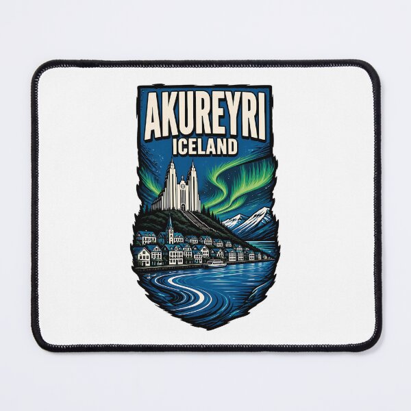 Item preview, Akureyri Iceland Vintage Travel Tourism designed and sold by TravelersGems.