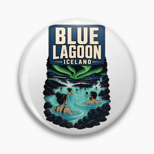 Item preview, Blue Lagoon Iceland Vintage Travel Tourism designed and sold by TravelersGems.