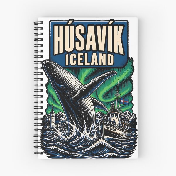 Item preview, Husavik Iceland Vintage Travel Tourism designed and sold by TravelersGems.