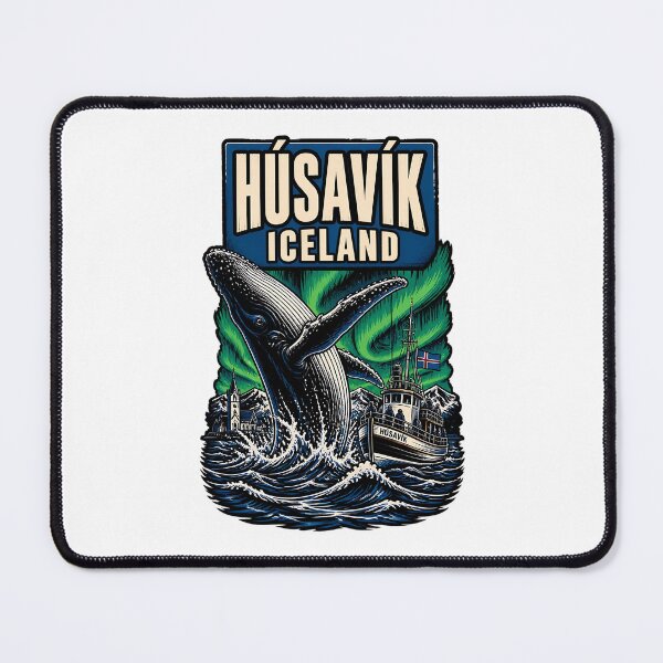 Item preview, Husavik Iceland Vintage Travel Tourism designed and sold by TravelersGems.