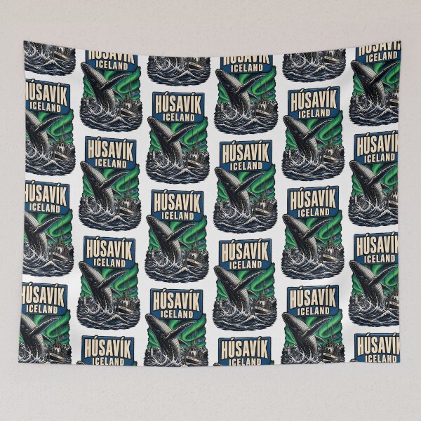 Item preview, Husavik Iceland Vintage Travel Tourism designed and sold by TravelersGems.