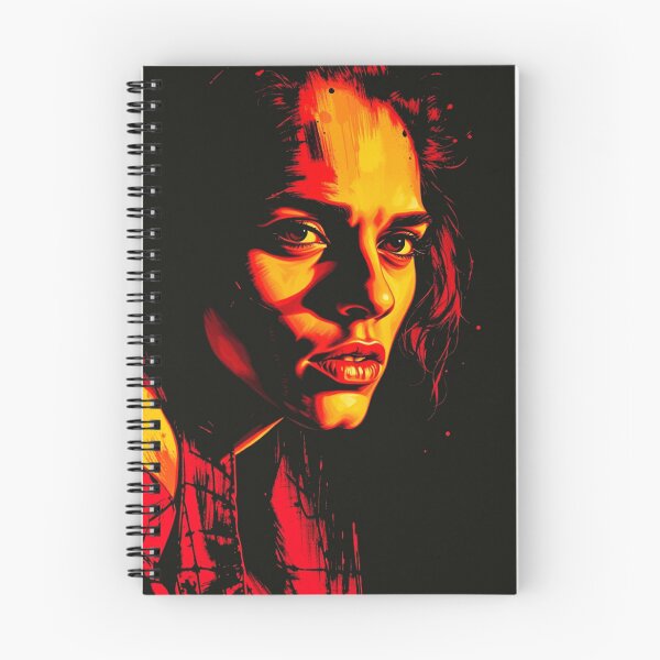 Item preview, Intense Red Neon Cyberpunk Woman Portrait Art designed and sold by ERODED SELF.
