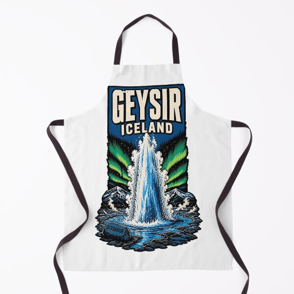 Aperçu de l'œuvre Geysir Islande Voyage vintage Tourisme créée et vendue par TravelersGems.