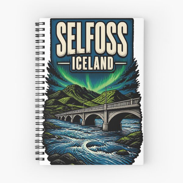 Item preview, Selfoss Iceland Vintage Travel Tourism designed and sold by TravelersGems.