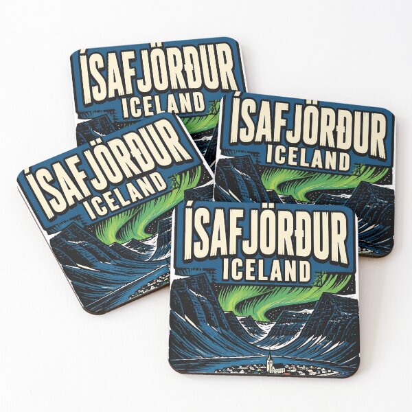Item preview, Isafjordur Iceland Vintage Travel Tourism designed and sold by TravelersGems.