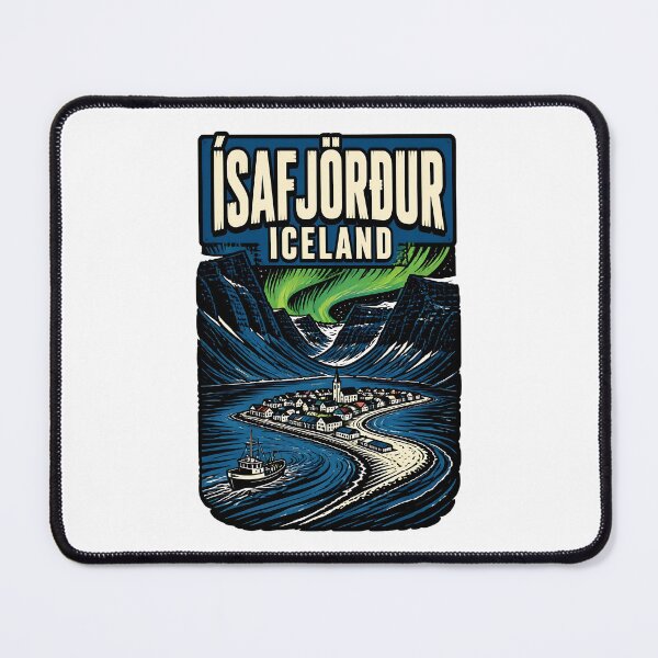 Item preview, Isafjordur Iceland Vintage Travel Tourism designed and sold by TravelersGems.