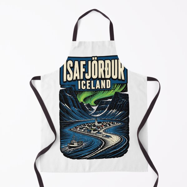 Item preview, Isafjordur Iceland Vintage Travel Tourism designed and sold by TravelersGems.