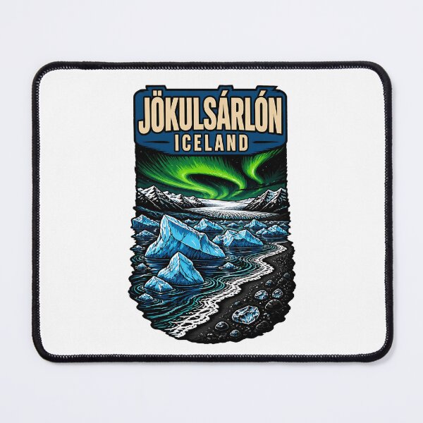 Item preview, Jokulsarlon Iceland Vintage Travel Tourism designed and sold by TravelersGems.