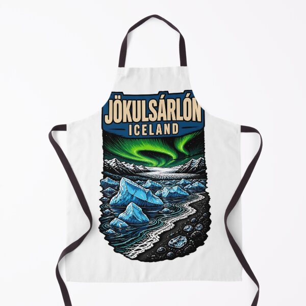 Aperçu de l'œuvre Jökulsárlón Islande Voyages Vintage Tourisme créée et vendue par TravelersGems.