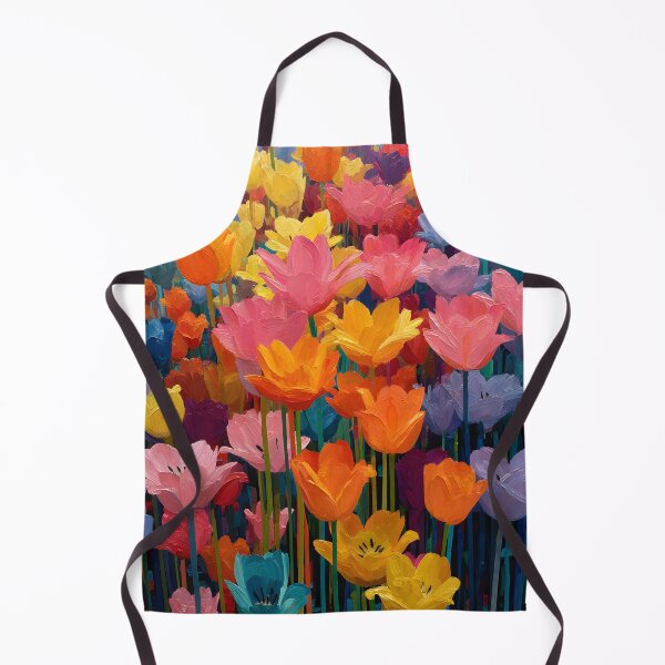 Item preview, Modern Tulips Painting Contemporary Floral Wall Art designed and sold by AutoPopStudio.