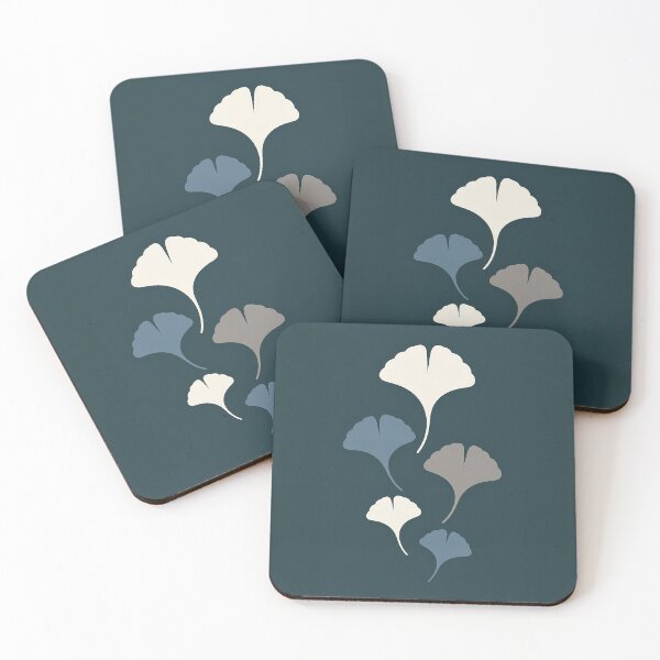 Item preview, Modern Ginkgo Leaf Pattern in Teal designed and sold by Spark & Shadow.