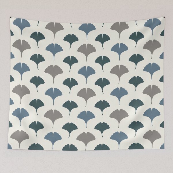 Item preview, Modern Ginkgo Leaf Pattern in Teal designed and sold by Spark & Shadow.