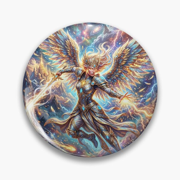 Item preview, Cosmic Angel Warrior | Fantasy Art designed and sold by Artsy Universe.