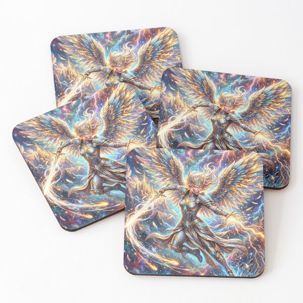 Item preview, Cosmic Angel Warrior | Fantasy Art designed and sold by Artsy Universe.