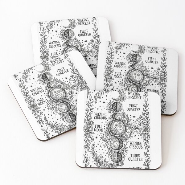 Item preview, Floral Moon Phases Astronomy Botanical Celestial Art designed and sold by Krfto.