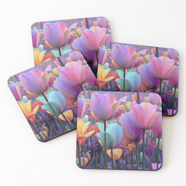 Item preview, Classic Tulips Floral Painting Elegant Home Decor designed and sold by AutoPopStudio.