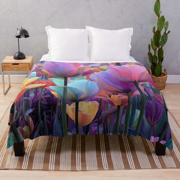 Item preview, Classic Tulips Floral Painting Elegant Home Decor designed and sold by AutoPopStudio.