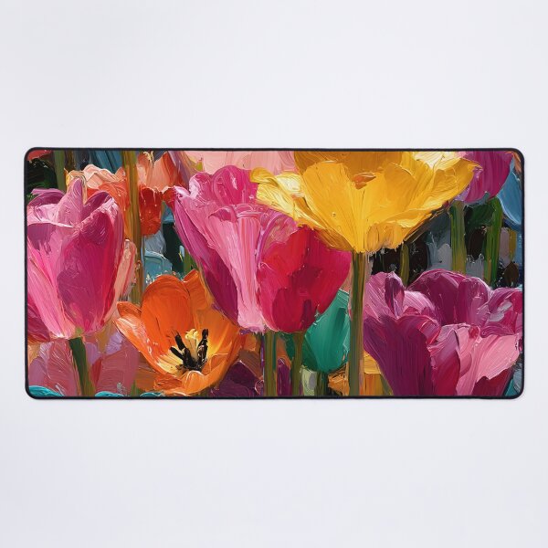 Item preview, Pink Tulips Botanical Painting Romantic Flower Art designed and sold by AutoPopStudio.