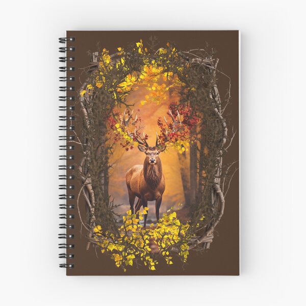 Item preview, Deer among autumn leaves and branches designed and sold by vespertine4u.
