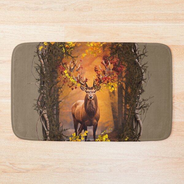 Item preview, Deer among autumn leaves and branches designed and sold by vespertine4u.