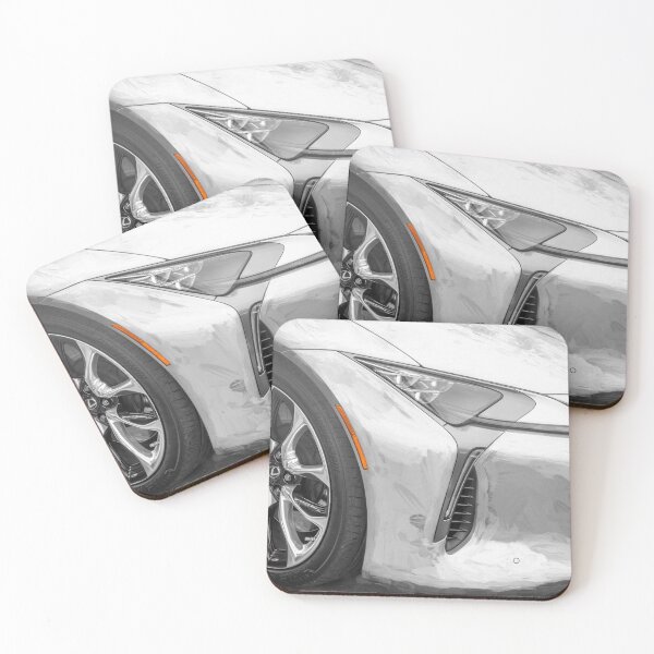 Item preview, Classic 2018 Lexus LC500 Liquid Platinum Silver Automotive Print designed and sold by RichFrancoCars.