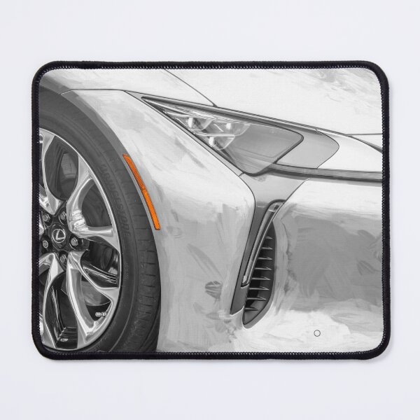 Item preview, Classic 2018 Lexus LC500 Liquid Platinum Silver Automotive Print designed and sold by RichFrancoCars.