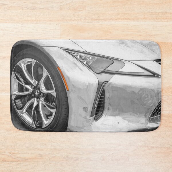 Item preview, Classic 2018 Lexus LC500 Liquid Platinum Silver Automotive Print designed and sold by RichFrancoCars.
