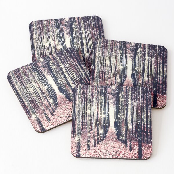 Item preview,  Magical Forest Path: Pastel Rose Quartz Pink Galaxy Woods Design designed and sold by 2sweetsDesign.