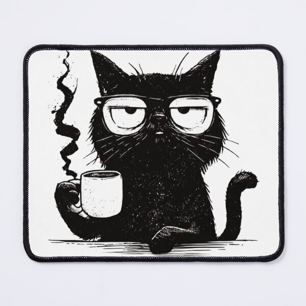 Item preview, No Need to Repeat Yourself I Ignored You - Sarcastic Cat with Coffee designed and sold by AceEye.