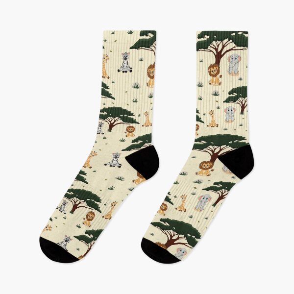 Item preview, Cute Safari Savanna Animals Seamless Pattern designed and sold by MascarenoM.