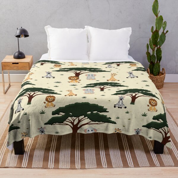 Item preview, Cute Safari Savanna Animals Seamless Pattern designed and sold by MascarenoM.