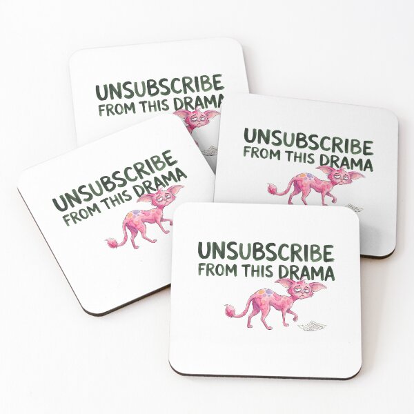Item preview, Unsubscribe Drama Pink Cat designed and sold by septii.