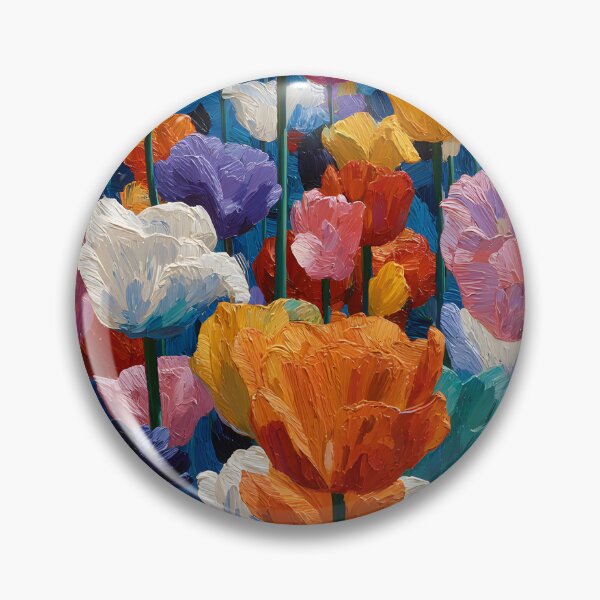 Item preview, Red Tulips Floral Artwork Vibrant Garden Painting designed and sold by AutoPopStudio.