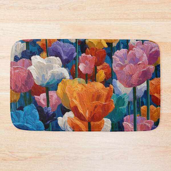 Item preview, Red Tulips Floral Artwork Vibrant Garden Painting designed and sold by AutoPopStudio.