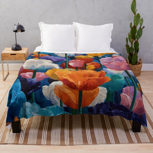 Item preview, Red Tulips Floral Artwork Vibrant Garden Painting designed and sold by AutoPopStudio.